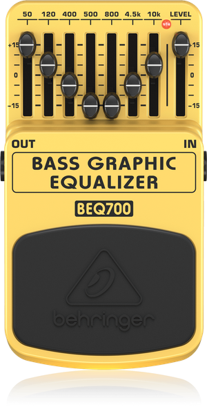 Behringer BEQ700 Bass Graphic Equalizer Pedal Shape